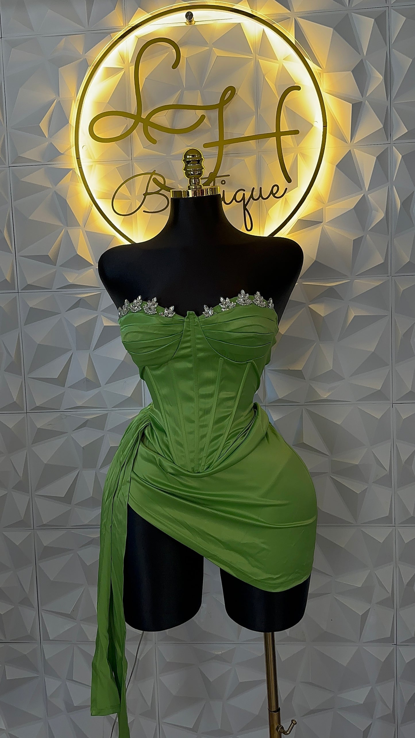 Vestido corset limón